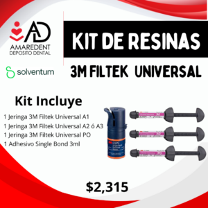 Kit de Resinas 3M Filtek Universal (3 jeringas)