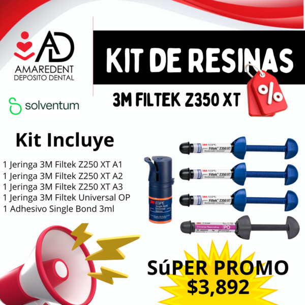 Kit de Resinas 3M Filtek Z350 XT (4 jeringas)