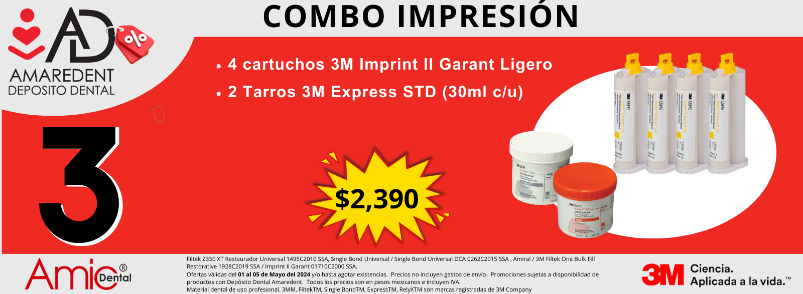 COMBO IMPRESIÓN 3M Imprint II Garant